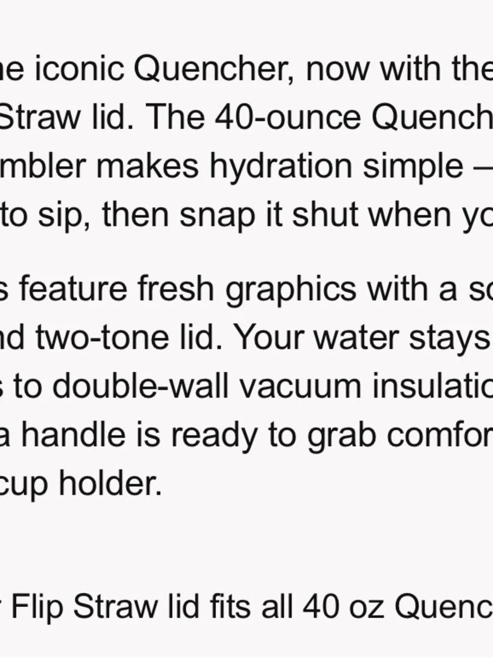 LIMITED Stanley Quencher ProTour Flip Straw Tumbler 40oz, BIRCH WOODGRAIN - Picture 7 of 9